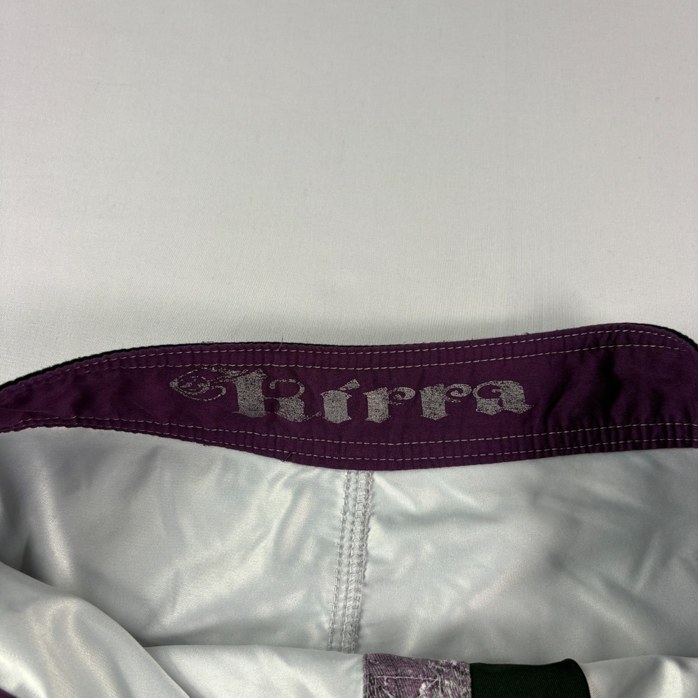 Kirra Board Shorts Mens 36 Gray Purple Fallen Angel Graphic Surf Vintage Y2K - Picture 4 of 10